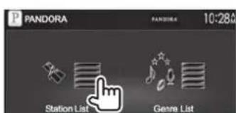 KENWOOD DDX8901HD - Selection d'une station a partir de la liste - 1