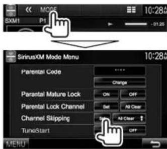 KENWOOD DDX8901HD - Activation du saut de canal - 1