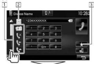 KENWOOD DDX8901HD - Pour faire un appel - 2