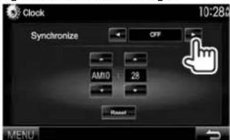 KENWOOD DDX8901HD - Réglages de l'horloge - 5