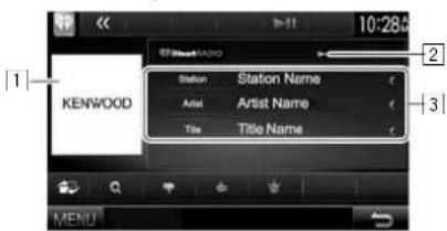 KENWOOD DDX8901HD - Ecran de la station personnalisee : - 1