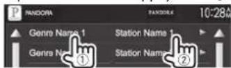 KENWOOD DDX8901HD - Ajout d'une station de la liste de genre3 dans la liste des stations - 2