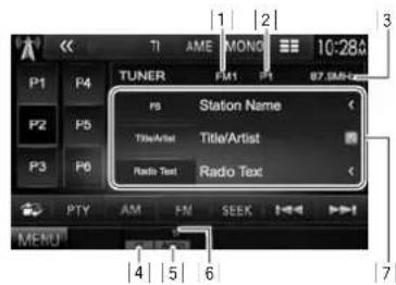 KENWOOD DDX8901HD - Écoute de la radio - 1