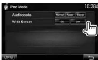 KENWOOD DDX8901HD - Selection des réglages des préférences Opérations de lecture pour la lecture iPod/iPhone - 2