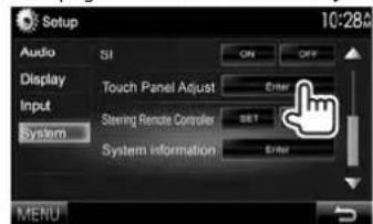 KENWOOD DDX8901HD - Réglage de la position tactile - 1