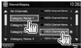 KENWOOD DDX8901HD - Activation du saut de canal - 2