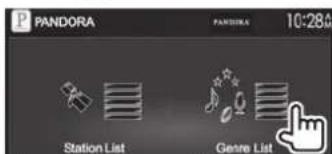 KENWOOD DDX8901HD - Ajout d'une station de la liste de genre3 dans la liste des stations - 1