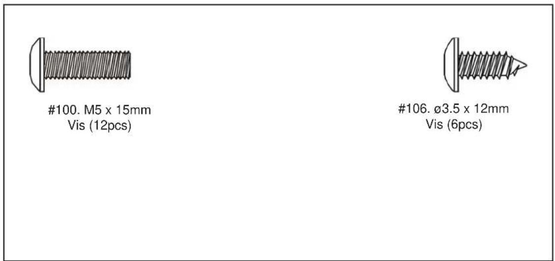 Skandika CardioCross Carbon Champ - LISTE DE CONTRÔLE DU SAC DE PETITES PIÈCES - 2