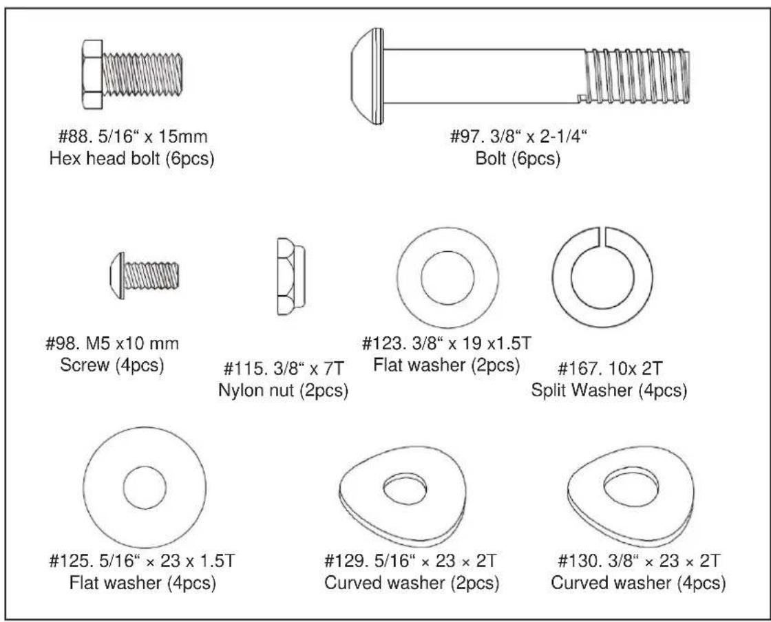 Skandika CardioCross Carbon Champ - HARDWARE PACK - 1