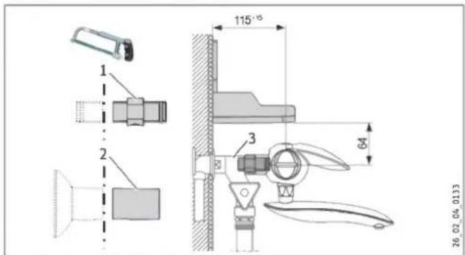 STIEBEL ELTRON EBK 5 GA - Raccordement hydraulique en saillie avec un raccord pour lave-linge et lave-vaiselle (robinet) - 1