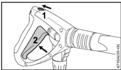 STIHL RE 362 - Χρήση πιστολιού εκτόξευσης - 1