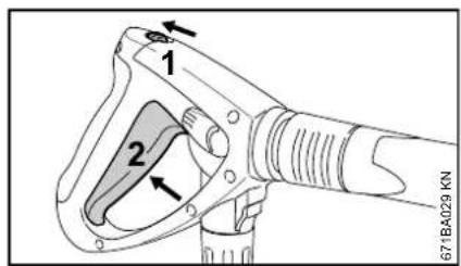 STIHL RE 362 - Spuitpistool bedienen - 1