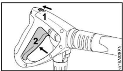 STIHL RE 362 - Accionar a pistola de ejecção - 1