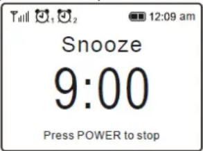 Audizio Monza - Stopping Alarm/Activate the Snooze function - 1