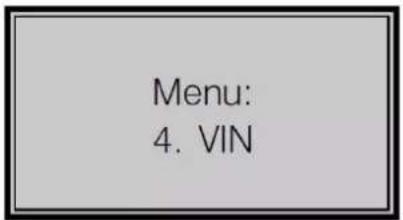 Perel AOBD2 - Viewing the Vehicle Identification Number (VIN) - 1