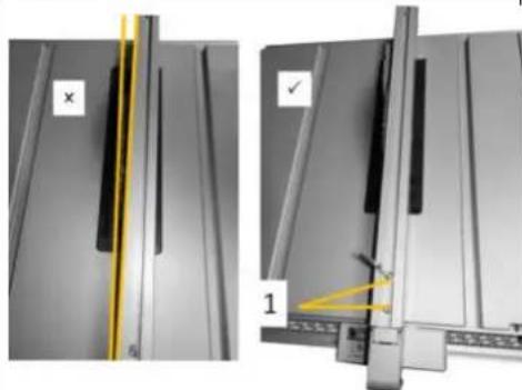 Holzmann TK255MS - Nastavenie poźląneho pravítka - 1