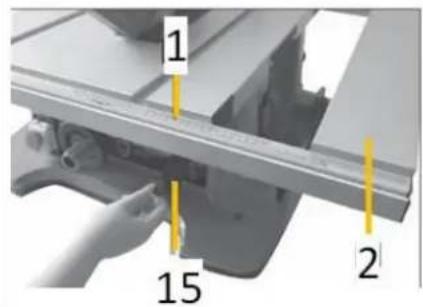 Holzmann TK255MS - Tischerweiterung einstellen - 1