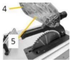 Holzmann TK255MS - Einstellung Spaltkeil: - 3