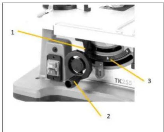 Holzmann TK255MS - Schnittthöhe /Schnittwinkel einstellen Sägeblatt - 1