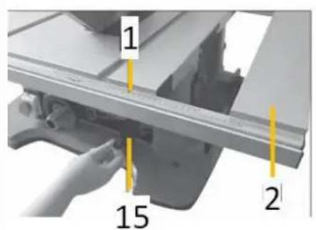 Holzmann TK255MS - Adjusting table extension - 1