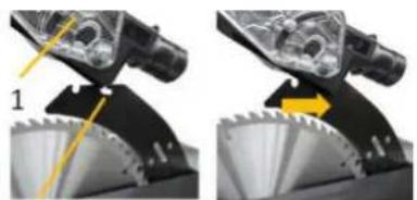 Holzmann TK255MS - Regolazione cuneo separatore: - 1