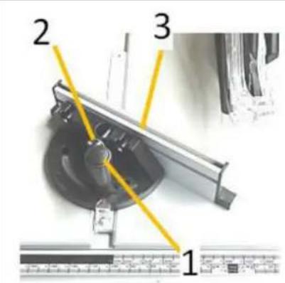 Holzmann TK255MS - Regolazione dell'arresto per tagli obliqui/angolare - 1