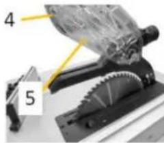 Holzmann TK255MS - Ajuste de la cuna de separacion: - 4
