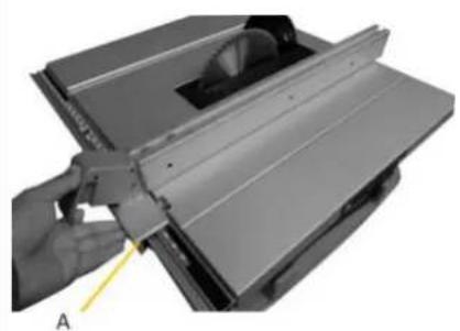 Holzmann TK255MS - Adjusting the rip fence - 2