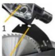 Holzmann TK255MS - Ajuste de la cuna de separacion: - 1