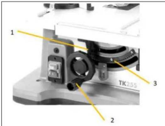 Holzmann TK255MS - Adjusting cutting height / angle of saw blade - 1