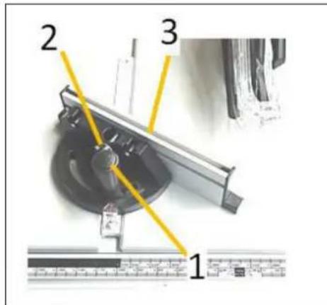 Holzmann TK255MS - Réglage de l'angle/de la butée à onglet - 1
