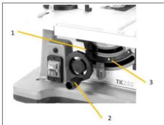 Holzmann TK255MS - Nastavenie výšky rezu / rezného uhla piloveho kotúča - 1