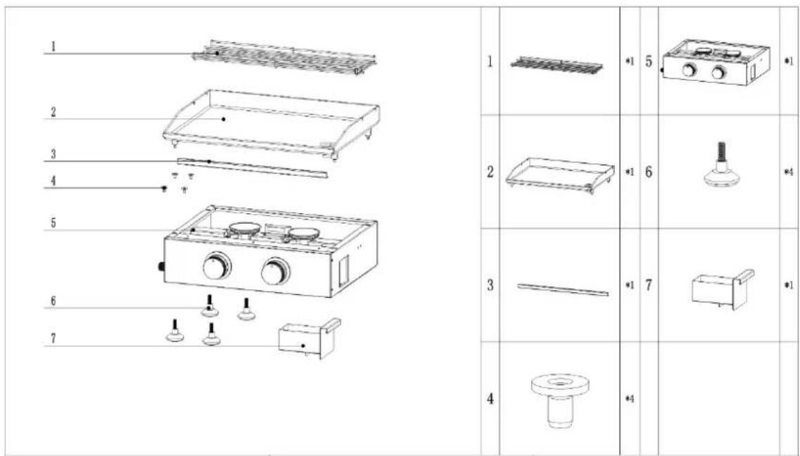 H.KOENIG PLX920 - Componenti: - 1