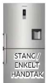 SAMSUNG RL4363SBAB1 - Slik fjerner du handtakene - 4