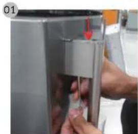 SAMSUNG RL4363SBAB1 - Demontaż uchwytów - 1