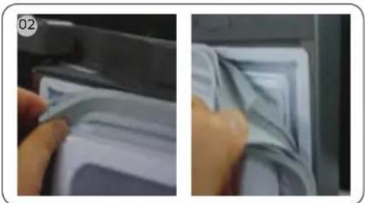 SAMSUNG RL4363SBAB1 - Remoçao do vedante - 2