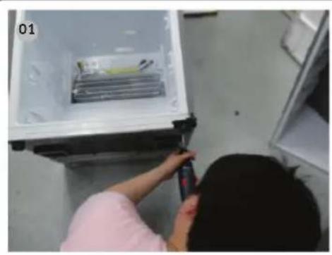 SAMSUNG RL4363SBAB1 - Unteres Scharnier - 1