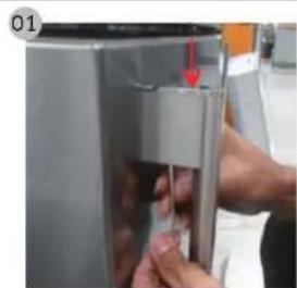 SAMSUNG RL4363SBAB1 - Käepidemete eemaldamine - 1