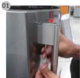 SAMSUNG RL4363SBAB1 - Kahvojen irrottaminen - 1