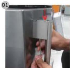 SAMSUNG RL4363SBAB1 - De handgrepen verwijderen - 1