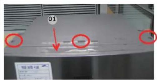 SAMSUNG RL4363SBAB1 - Bisagra superior - 1