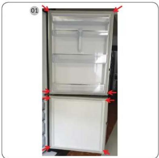 SAMSUNG RL4363SBAB1 - Sadan fjernes pakningen - 1