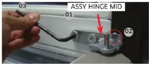 SAMSUNG RL4363SBAB1 - Hinge Mid - 1