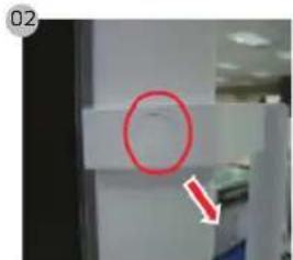 SAMSUNG RL4363SBAB1 - Desmontaje de los tiradores - 3