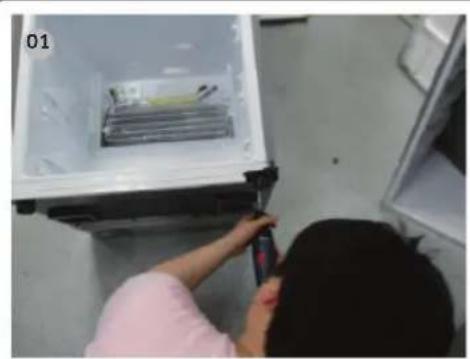 SAMSUNG RL4363SBAB1 - Charnière inférieure - 1