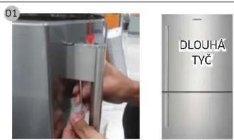 SAMSUNG RL4363SBAB1 - Demontáž rukojetí - 1