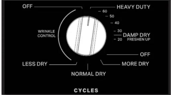 MAYTAG MEDP586KW - Select the desired cycle - 1
