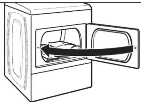 MAYTAG MEDP586KW - Load the dryer - 1