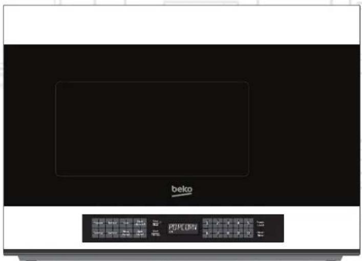 BEKO MWOTR24100SS - Over The Range Microwave Oven - 1