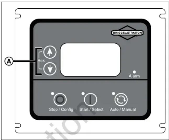 BRIGGS & STRATTON Power Protect 26kW - Confirmación y restablecimiento de las alarmas (Sistema de detección de códigos de servicio) - 1